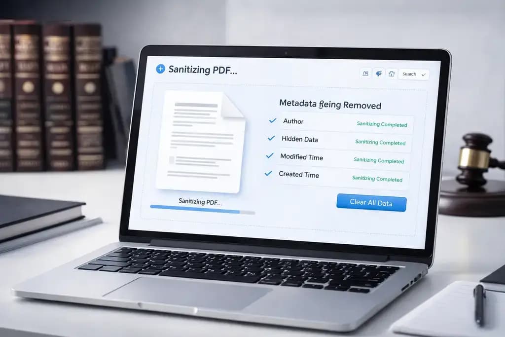 How Lawyers Sanitize PDF Metadata Before Court Submission